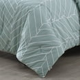 thumbnail image 4 of City Scene Ceres Collection Duvet Cover Set-100% Cotton, Reversible & Ideal for All Seasons, Softens with Each Wash, King, Mint, 4 of 7
