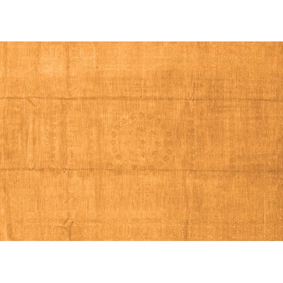 Ahgly Company Indoor Rectangle Abstract Orange Modern Area Rugs, 8' x 12'