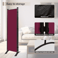 thumbnail image 3 of Room Divider Portable Room Dividers and Folding Privacy Screens, 88'' W Fabric Divider for Room Separation, 3 Panel Partition Room Dividers Freestanding Wall Divider Screen for Dorm Studio Office., 3 of 5
