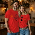 thumbnail image 4 of CAIXIA Matching Shirts for Couples His Her Couples Love Shirt Men's Women T-Shirts Set Valentine's Husband Wife Outfits.,Women/S, 4 of 5