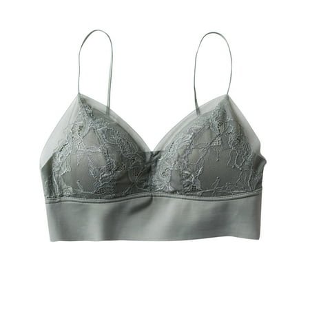 

Mackneog Best Bras for Women Female Ring Free Cup Chest Sexy Bras Camisole Vest Women Comfortable Underwear Lace Push Up Bras for Women