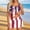 Brown, variant on Women 4th of July Outfit Three Piece Set Tops with thong pants and skirt American Flag Patriotic Shirt Anniversary USA Shirt