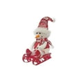 thumbnail image 1 of Christmas Led Red Toque Snowman On Sled, 1 of 3