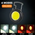 thumbnail image 2 of LED Mini Flashlight COB Keychain Flashlight Portable Pocket Flashlight 4 Light Modes Bottle Opener Magnet Base, 2 of 8
