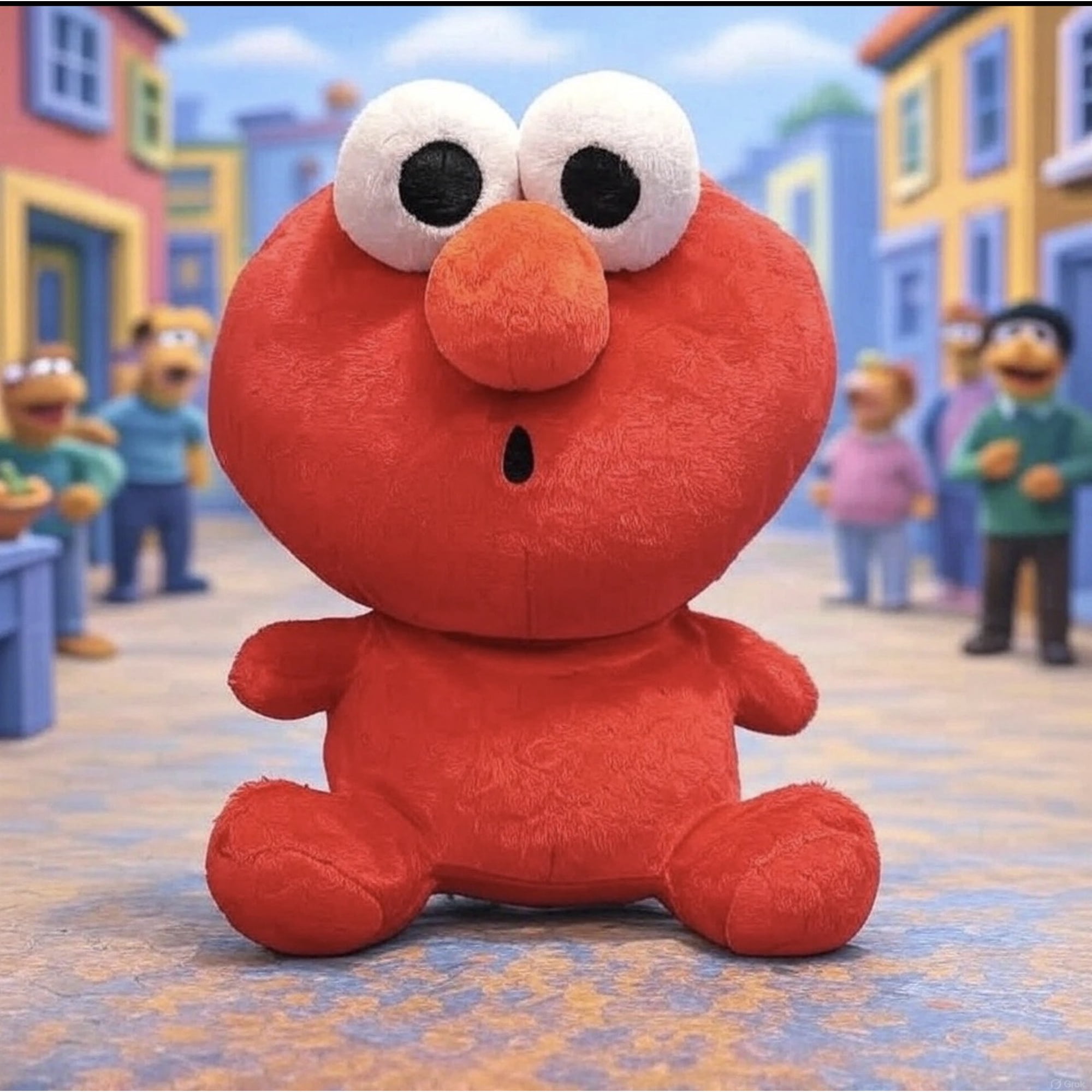 Sesame Street Elmo Plush Toy Super Soft with Plastic Eyes 11-Inch