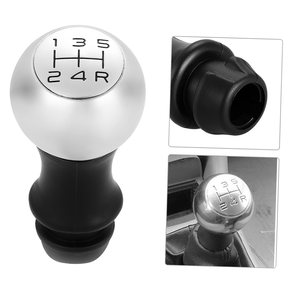 Vistreck Gear Knob Chrome Head Lever Adapter Manual 5-Speed Transmission Replacement for Peugeot 106 206 207 306 307 407 408 508 807 - image 3 of 7