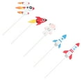 thumbnail image 4 of 4Pcs Birthday Resin Cake Picks Spaceman Figurine Ornaments Cake Insert Toppers, 4 of 8