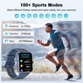 thumbnail image 6 of Blackview Smart Watch for Women Men, 1.85 Inch HD Touchscreen Fitness Tracker with Bluetooth Calls, Message Notifications, 100+ Sports Modes, IP68 Water Resistant Smart Watch for android iphone, 6 of 10