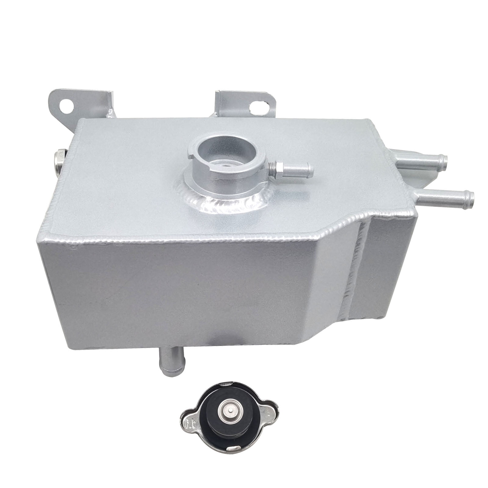 Aluminum Coolant Reservoir Expansion Tank for Mazda Miata MX5 MK3 NC 2006-2015 Silver