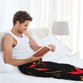 thumbnail image 5 of Naloa Hot Chili Pajama Pants Men, PJ Bottoms, Sleep & Lounge Pants-XX-Large, 5 of 6