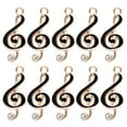 thumbnail image 1 of Shisuyan 10 pcs DIY Music Notes Charms Jewelry Making Musical Notes Charms Metal Music Symbol Charms, 1 of 9