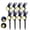 Warm White, variant on DAYBETTER Solar Lights Outdoor,800LM 6500K Solar Spotlights for Yard Garden Lawn Patio Tree,White
