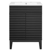 Render Bathroom Vanity Black White