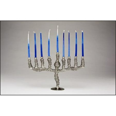 Judaica Kingdom PM-JUD004 Metal Menorahs - Menorah Spiral