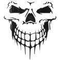 thumbnail image 1 of Pegatina para coche yuxing tatuaje de calavera esqueleto negra, 1 of 5