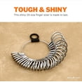 thumbnail image 2 of duomi-Steel Finger Sizer - US Standard Size 1 to 15 - For Measuring Finger Sizes - 29 Rings Set - Jewelry Making Ring Sizer Tool, 2 of 4
