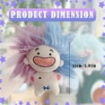 thumbnail image 3 of ​​LYINGF Cute Stuffed Plush Toy Keychain, Twelve Zodiac Keychain - Hilarious Hairstyle Design with Cute Appearance, Collectible Character Keychain with Personalization Features​​, 3 of 9