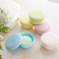thumbnail image 4 of 2 Pack Portable Round Soap Dishes, Plastic Soap Container with Lid Leak-Proof Drain Soap Box Holder Soap Container, 4 of 4