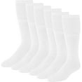 thumbnail image 2 of Diamond Star Diabetic Over the Calf, Non-binding Premium Cushion Cotton Knee High Comfortable Socks for Men (Assorted - 6 Pairs, Socks Size 10-13), 2 of 3