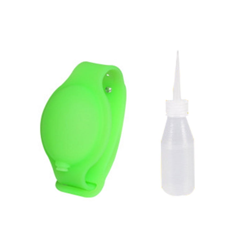 Hand Cleaning Gel Refillable Wristband Dispenser  Wearable Squeezes Soap 