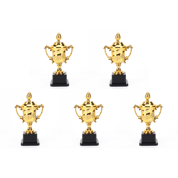 Trofeo Plástico Oro Fútbol Baloncesto para La Ceremonia Fiesta (18.5 Cm)