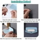 thumbnail image 5 of Jabonera de goma de 3 piezas sin perforar, disco de jabón autodrenante para ducha ahorradora de jabón de baño, 5 of 5