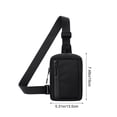 thumbnail image 3 of Travel Sling Bag for Men & Women, Crossbody Multipocket Chest Bag with Anti-Theft, Small Chest Bag Casual Trendy Waterproof Lightweight Phone Crossover Daypack - Black, 3 of 6