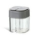 thumbnail image 1 of Dispensador de salero 4 en 1 Yuarrent tarro de condimentos transparente 4 compartimentos tapa Blanco Gris, 1 of 6