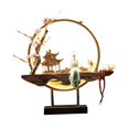 thumbnail image 4 of Abbracc Circle Backflow Incenses Burner Decor Waterfall Traditional Chinese Statue D, 4 of 9
