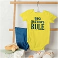 thumbnail image 4 of Big Sister Rule Older Sis Family Love Bodysuit Jumper Girls Infant Baby Brisco Brands 6M, 4 of 6