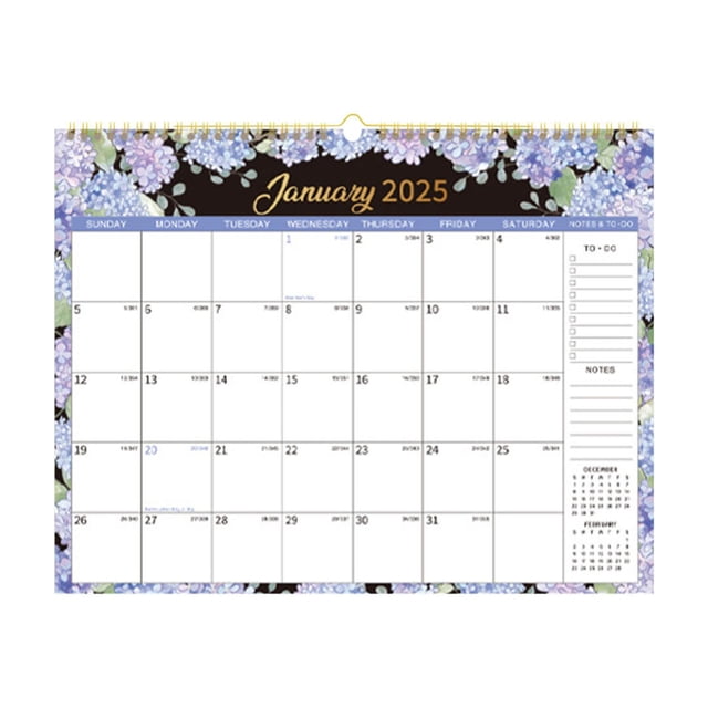 Calendar 2025 12 Month Wall Calendar From January To December 2025 Large Blocks For Planning Scheduling 252G Double Bound