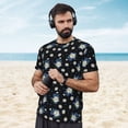 thumbnail image 4 of Wukai Daisies Flowers Print Men's Short-Sleeved Mesh T-Shirt,Quick-Dry Short Sleeve Workout T-Shirt-3X-Large, 4 of 8