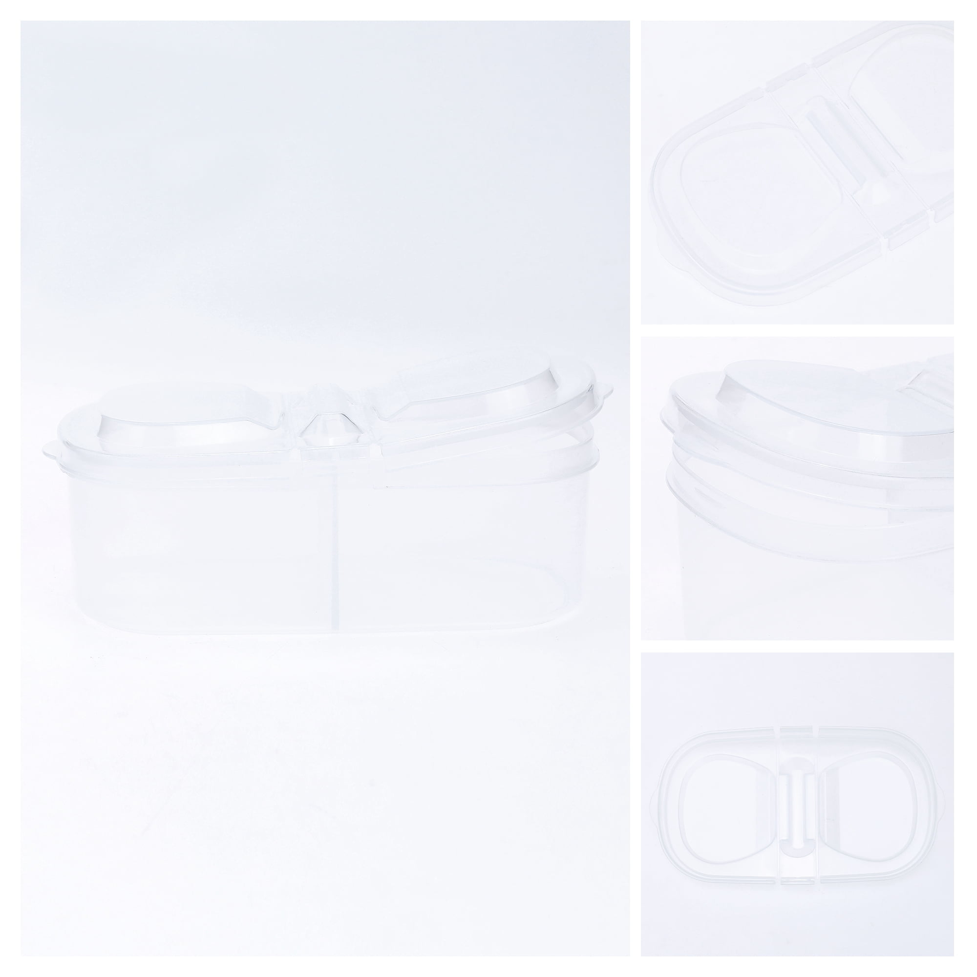 Unique Bargains 10 Packs Food Storage Containers Meal Prep Food Containers 20 oz Oval