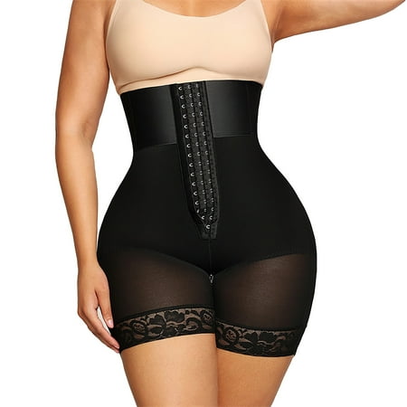 LARUYEKO Body For Women Lifting Shapewear Panties with Hook Zipper Closure Neoprene Waist Trainer plus Size Womens Camisole Spandex Thigh Girdles for Women Lingerie Corset for Women Tummy Waist Band