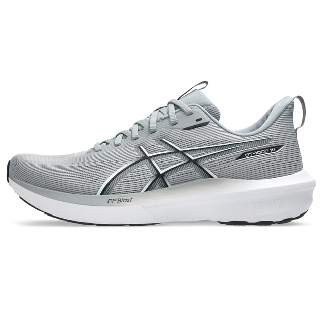 Zapatillas para correr ASICS GT-1000 14 para hombre, Talla 13, Gris/Blanco