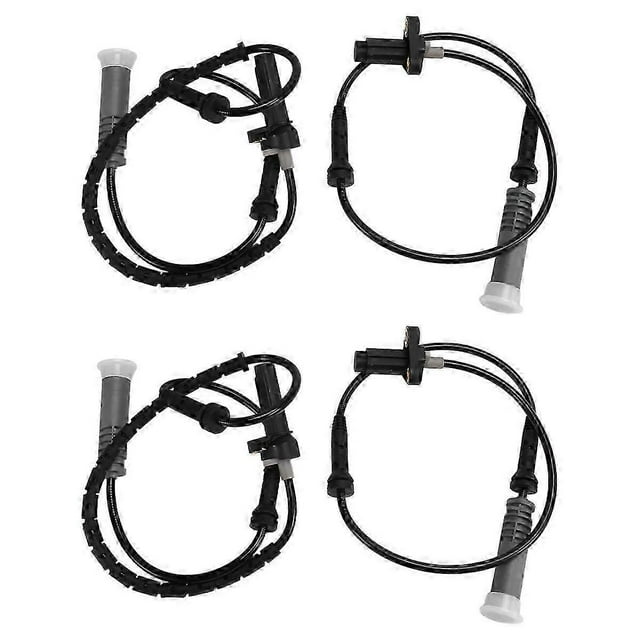 4Pcs Front Rear Letf Right ABS Wheel Speed Sensor for 5 Series E39 Anti-Lock Sensor 34521182159 345
