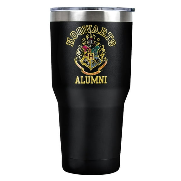 Harry Potter Hogwarts Alumni Stainless Steel Tumbler 30 oz Coffee Travel Cup, Vacuum Insulated & Double Wall with Leakproof Sliding Lid
