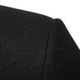 thumbnail image 6 of HOOMEUMY Mens Wool Blend Overcoat Long Sleeve Clothes Fashion 2025 Trendy Classic Solid Coat Turndown Collar Jacket Tweed Design Casual Workout Black XXL, 6 of 8