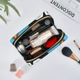 thumbnail image 6 of Saiise Bluey Print Makeup Bag PU Leather Travel Makeup Bag Organizer Makeup Pouch, Portable Cosmetic Bags for Women,Cute Make Up Bag for Travel Size Toiletries Accessories Brushes, 6 of 7
