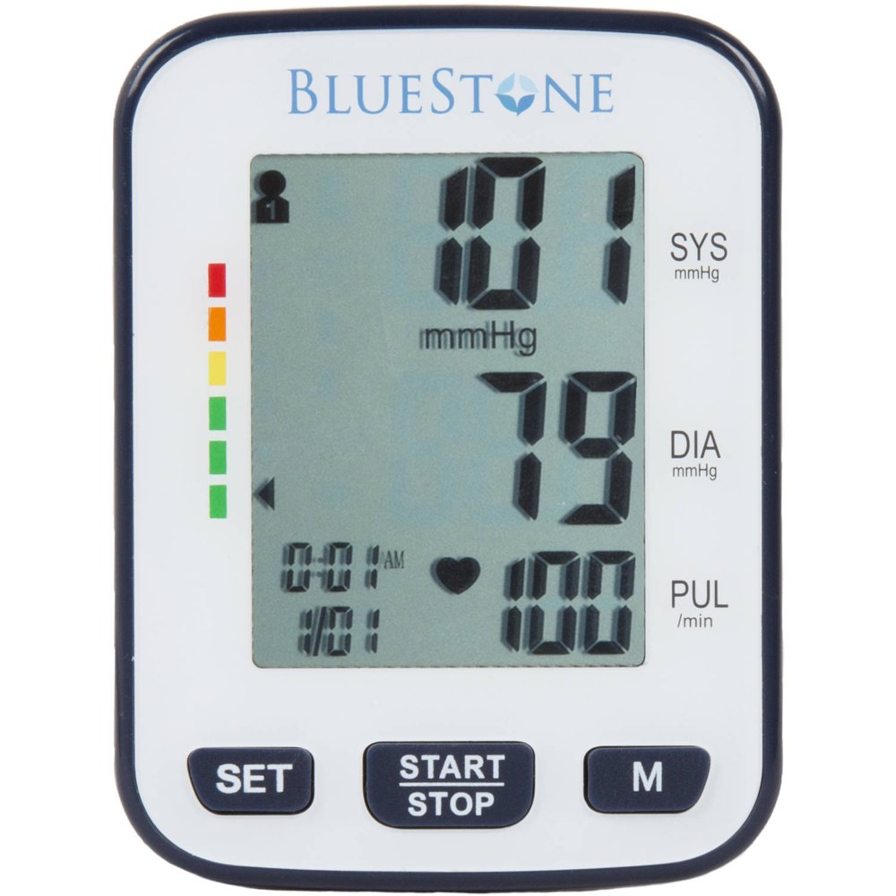 Bluestone Automatic Wrist Blood Pressure Monitor, Carrying Case