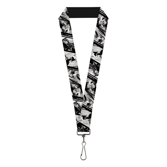 DC Comics Lanyard, Batman Hush Pose Sketches Black White, Elastic