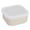 Beige 2, variant on Portable Silicone Meal Prep Case with Secure Lid, 5.3" x 5.3" x 2.6" Microwave-Friendly Food Container, 1-Piece Reusable Lunch Box for Work and Office Meals, by Preplabs