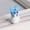 Blue White, variant on U8MO 2pcs 25mm Cute Bunny Rabbit Handmade Lampwork Glass Loose Beads For DIY Jewelry-Blue