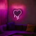 thumbnail image 5 of Merkury Innovations USB-Powered 13" Pink LED Drip Neon Heart Mirror, 5 of 5
