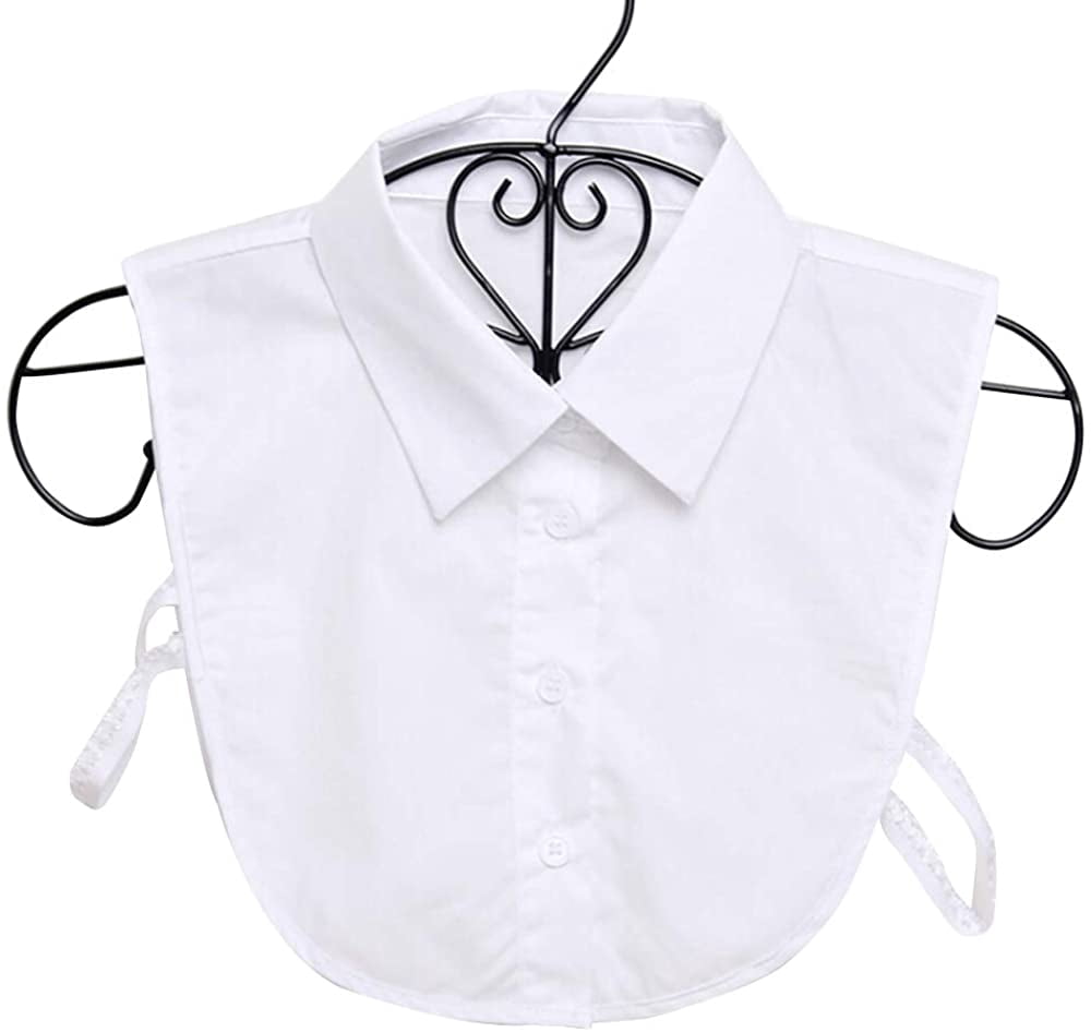White Fake Collar Half Shirt Detachable 
