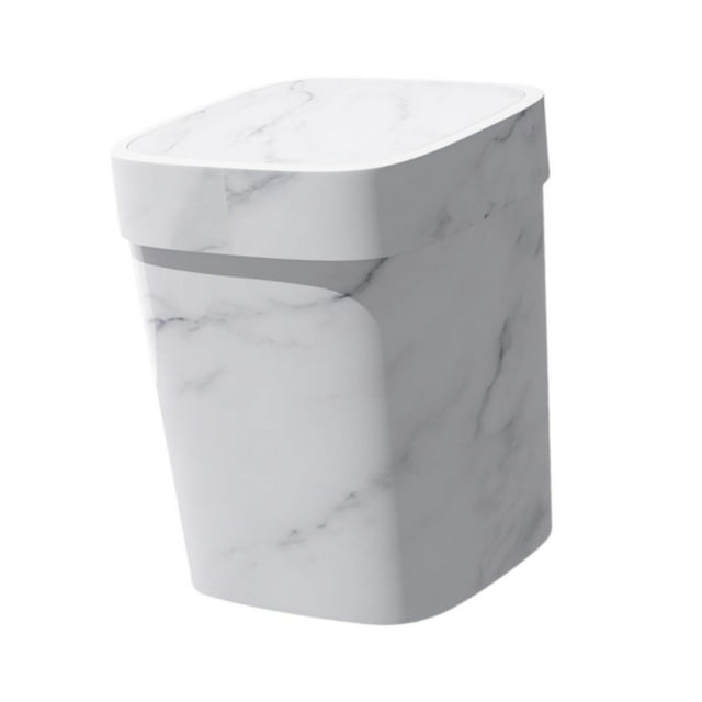 Luzkey Trash Can, Compost Bin for The Countertop, Garbage Organizer, Garbage Container, Trash Can for Food Waste for Bathroom, Home Office, Laundry Room M