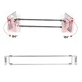 thumbnail image 3 of Pack Adjustable Adhesive Stainless Steel RV Shower Corner Storage Bars 12.5-22.5 Inch for Refrigerator Trailer Yacht, 3 of 4