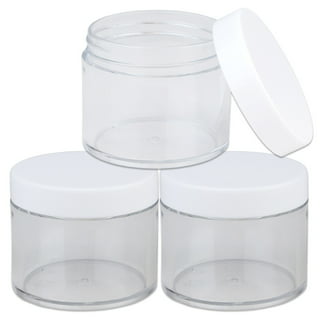 3 Clear Small Cosmetic Jars W Lids 18ML Plastic Cream Sample Travel  Container