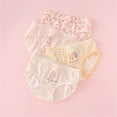 thumbnail image 3 of 4 Pack Soft Girls Briefs Panties Cotton Cute Little Girl's Underwear Elastic Fashion Teen Toddler Undies Size 14 Years, 3 of 3