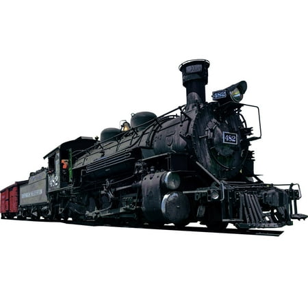 - VWAQ Locomotive Wall Decal Realistic Steam Train Sticker Kids Room Wall Decor VWAQ-PAS14 (8